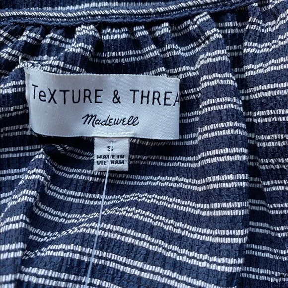 NWT Madewell Texture and Thread Peasant Top - Picture 7 of 7